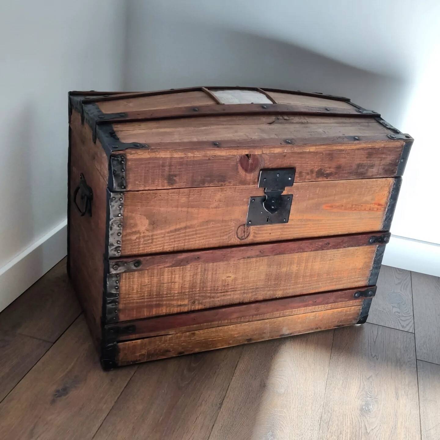Old domed travel trunk
