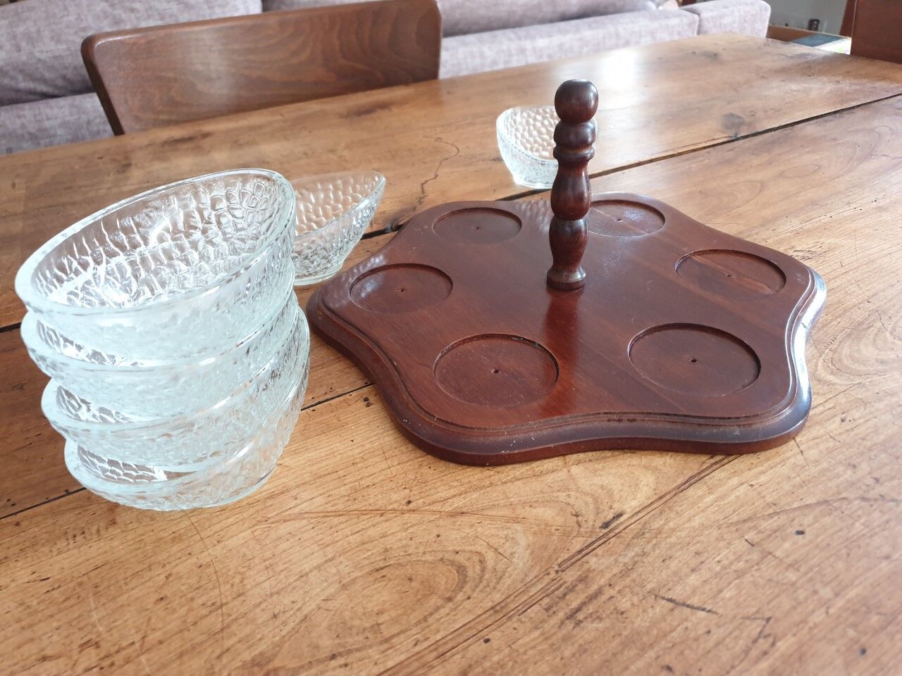 Plat serviteur pour avocats vintage