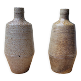2 stoneware bottles