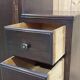 English oak wardrobe with drawers from the 1950s