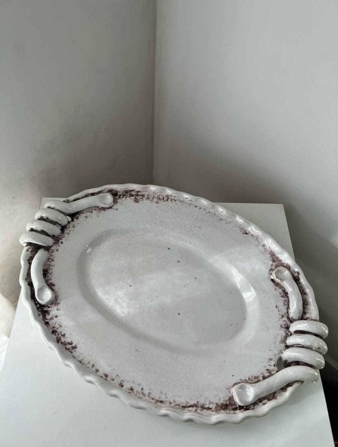 Large ceramic dish Marc Roussel Cliousclat Lembo Vallauris