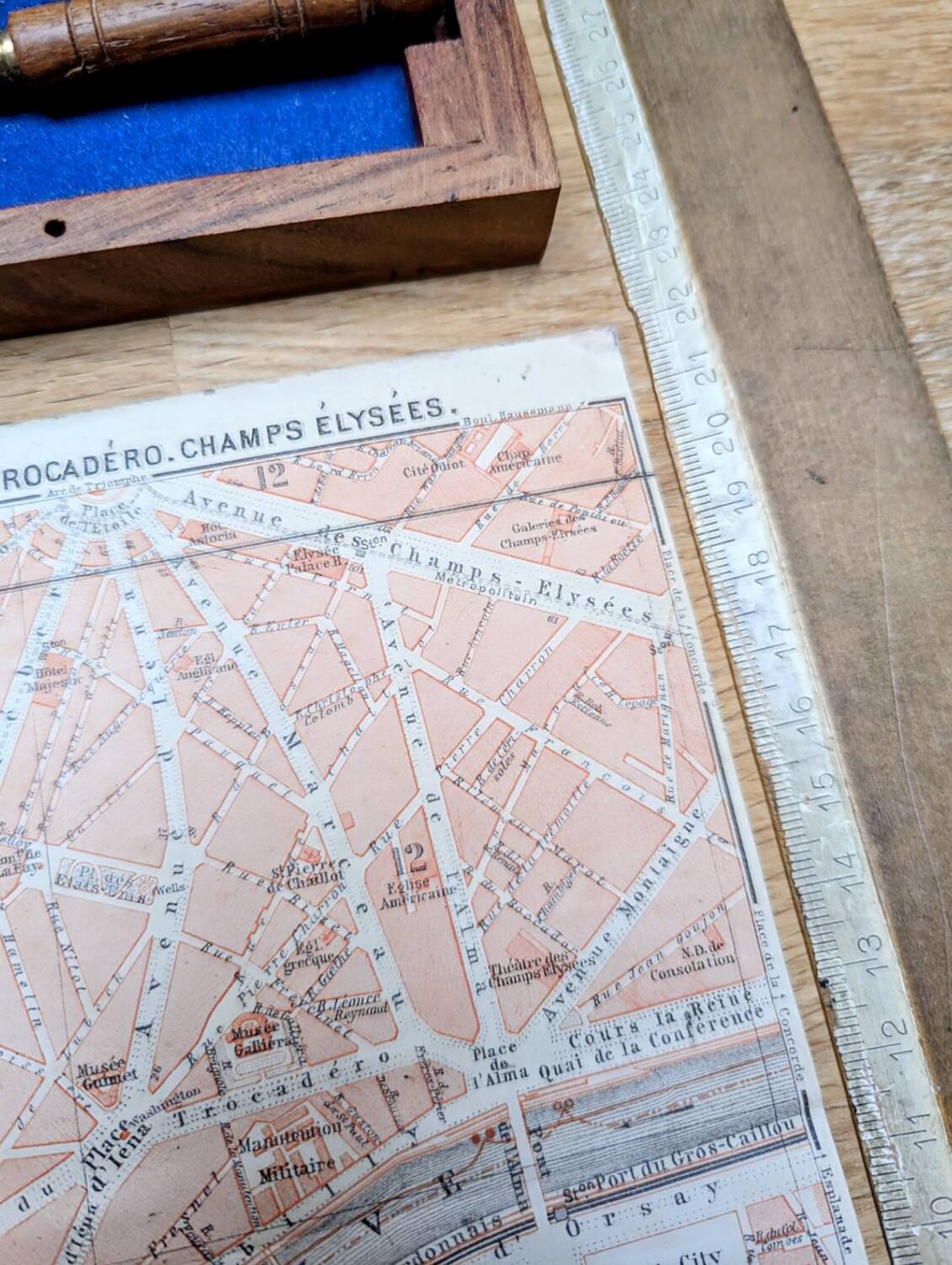 Paris, Champ de Mars, ancien plan, imprimé en 1914.