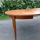 Vintage round table tapered feet