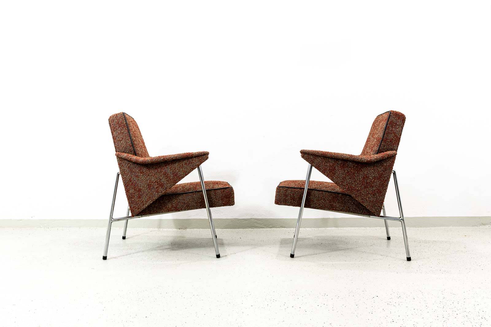 Vintage Armchairs “Bat” Poland, 1960’s, Set Of 2
