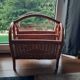 Rattan magazine holder