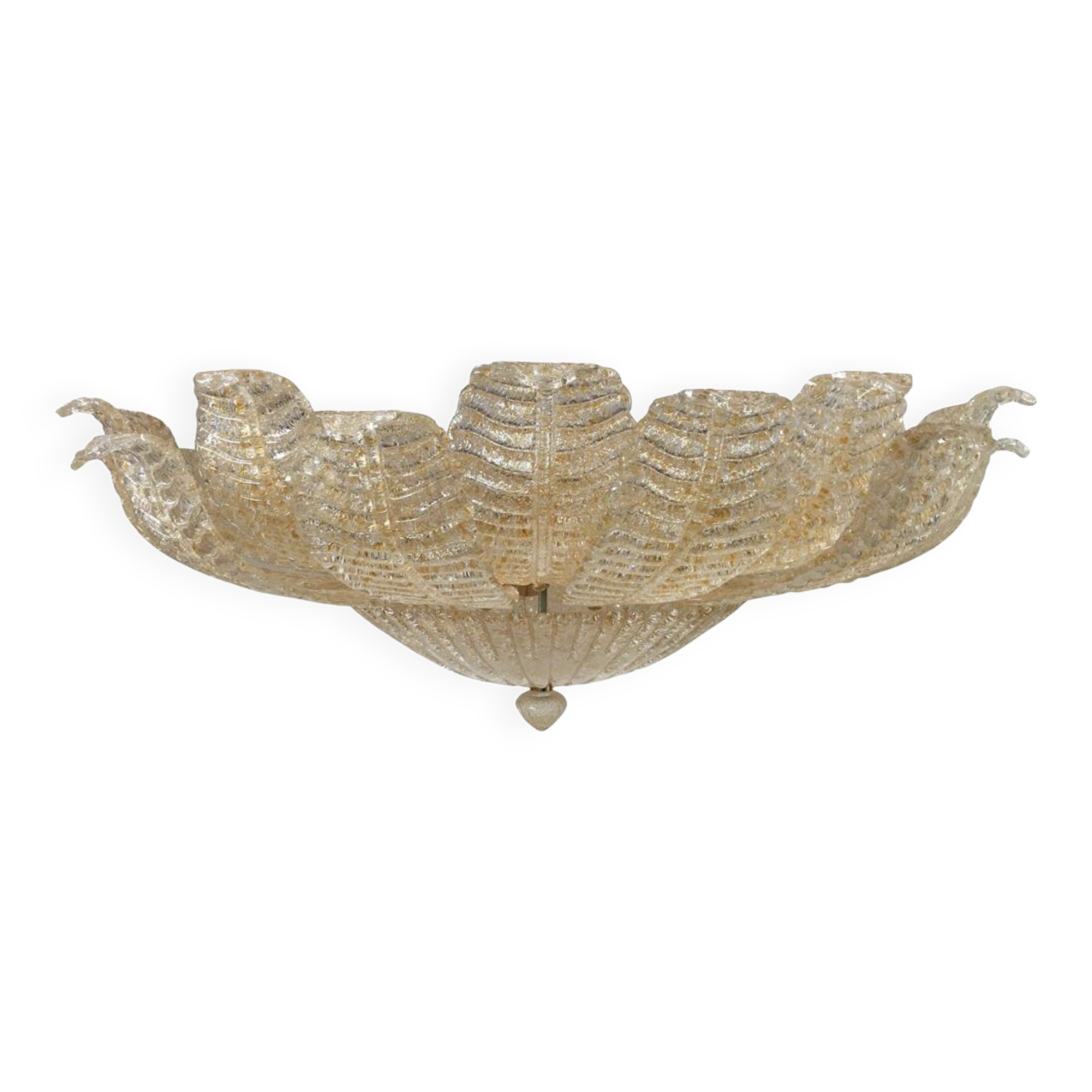 Murano glass flush mount