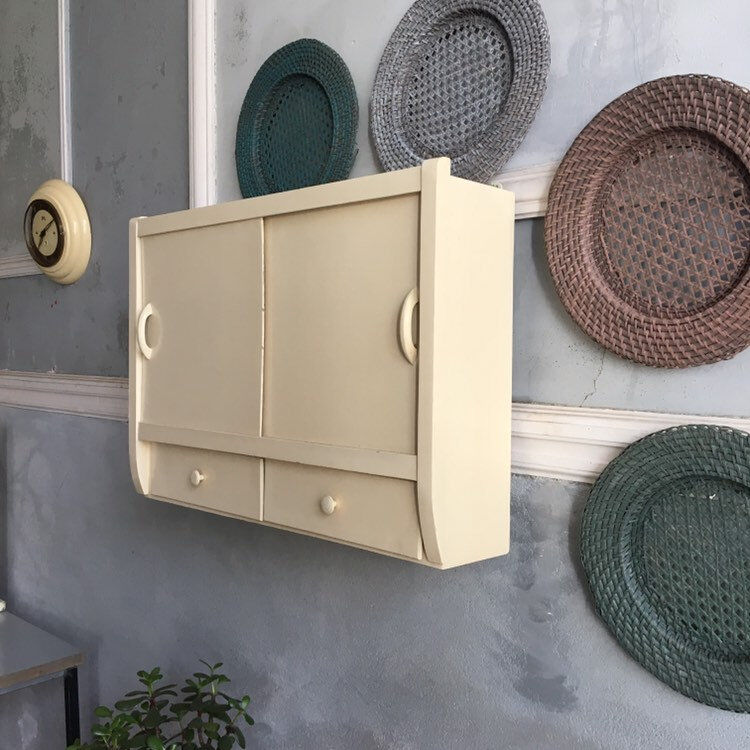 Toilet cupboard sliding wall vintage doors