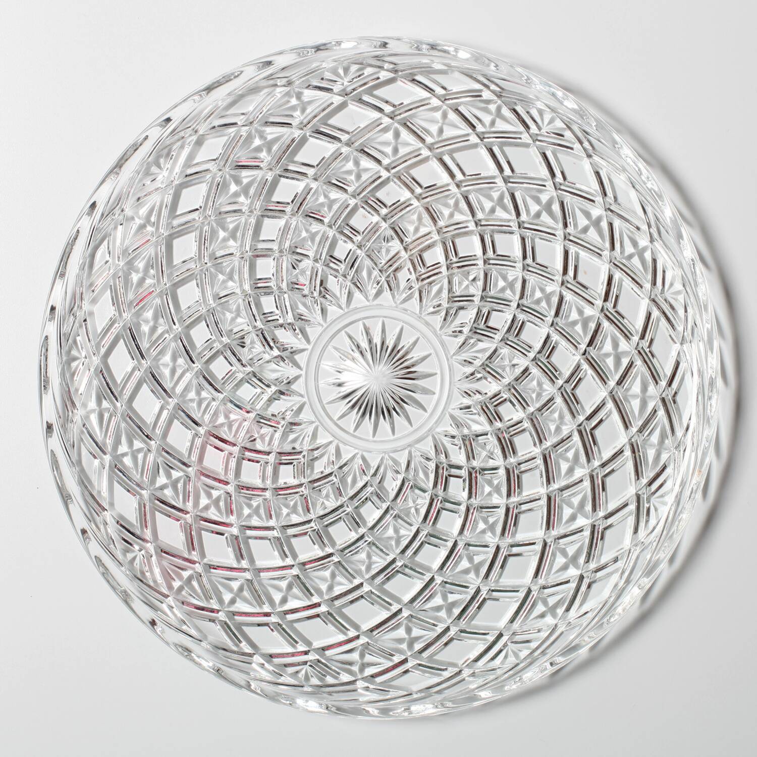 Vintage Pressed Glass Platter: Mid-Century Serving Large Plate, Italy 1970s