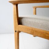 Fauteuil vintage danois Hans Wegner GE265 avec dossier fixe