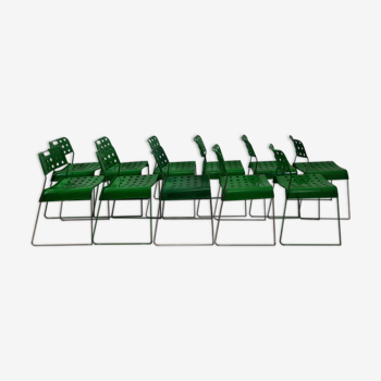 11 chairs designed by Rodney Kinsman for Bieffeplast