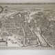 Gravure XIXème / Plan de Paris / Plan de Visscher