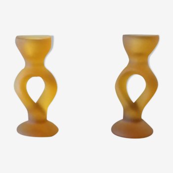 Murano glass candlesticks