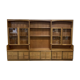 English library in 3 modules from the 1980s in teak