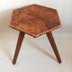 Octagonal tripod side table 1960s Height 39 cm