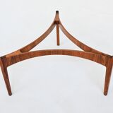 Sven Ellekaer sculptural coffee table rosewood Linneberg Denmark 1962