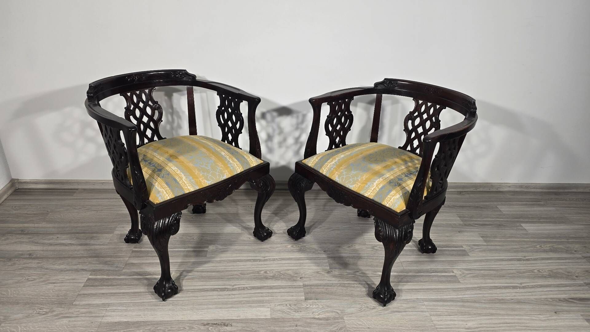 Chippendale style chairs