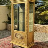 Showcase in gilded wood Louis XVI style