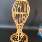 Door vintage wicker hat 70