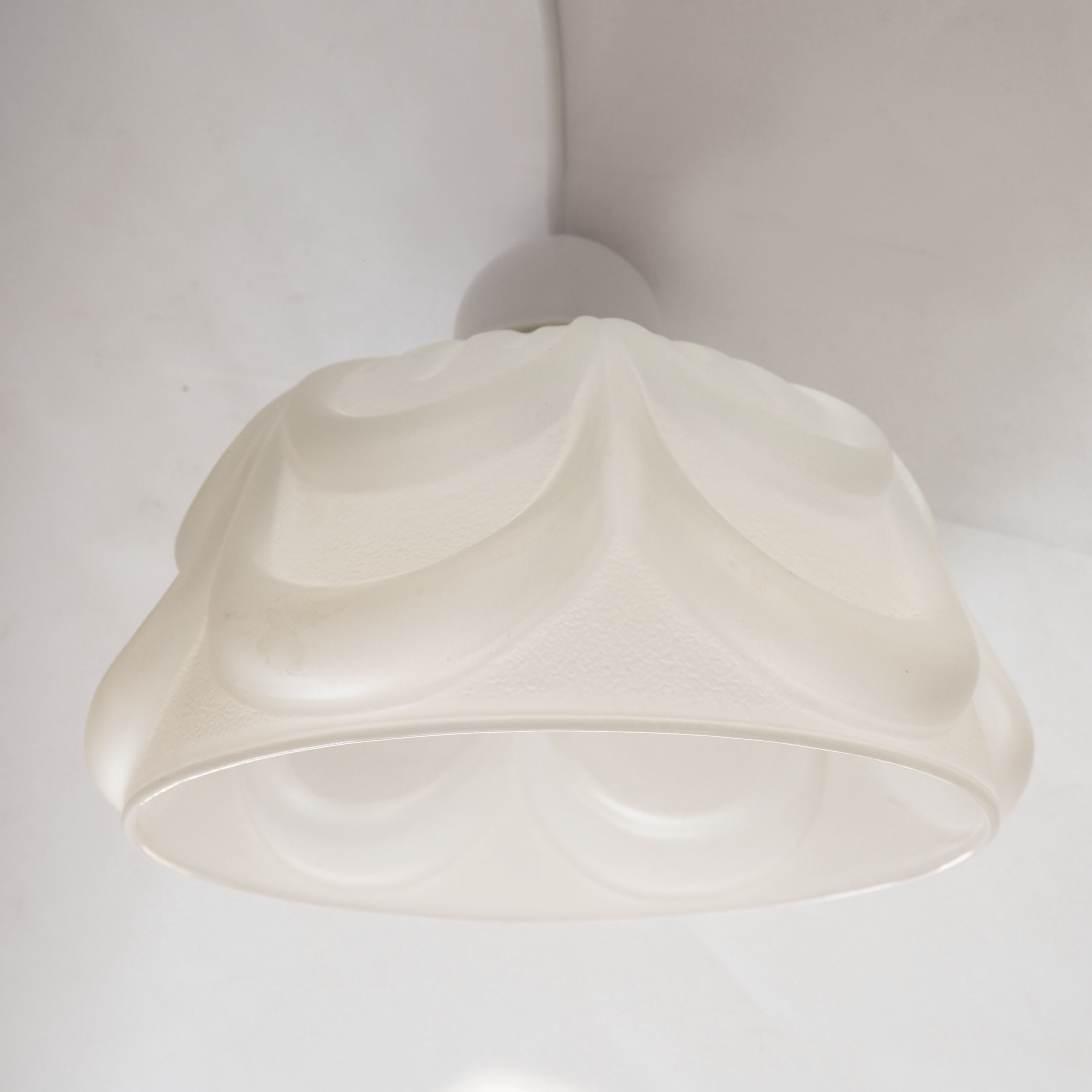 Antique satin glassware pendant lamp