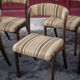 Set of 6 vintage chairs Self n14 solid wood 1960