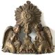 Décoration Religieuse Ancienne Métal Gris