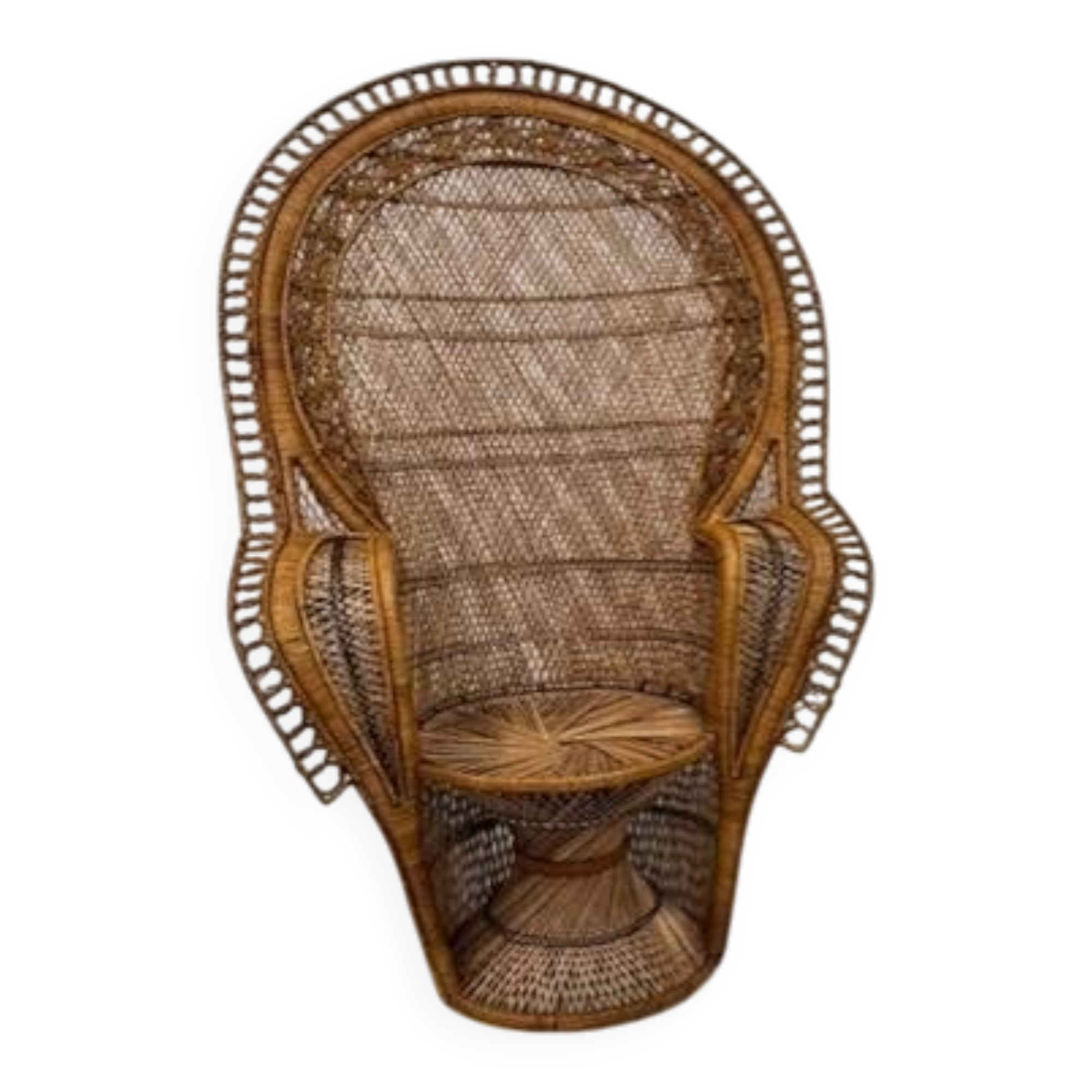 Pomare armchair, known as “Emmanuelle”, in rattan – Iconic piece restored