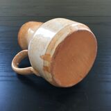 Pitcher beige floral decoration