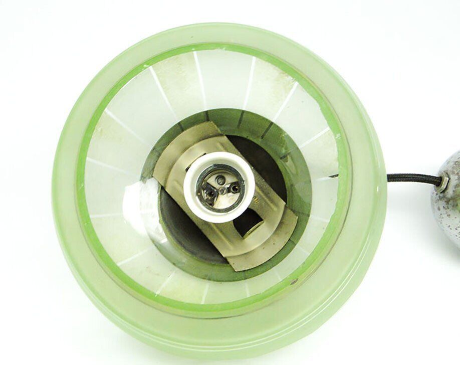 Mid-century glass pendant lamp, 1950s