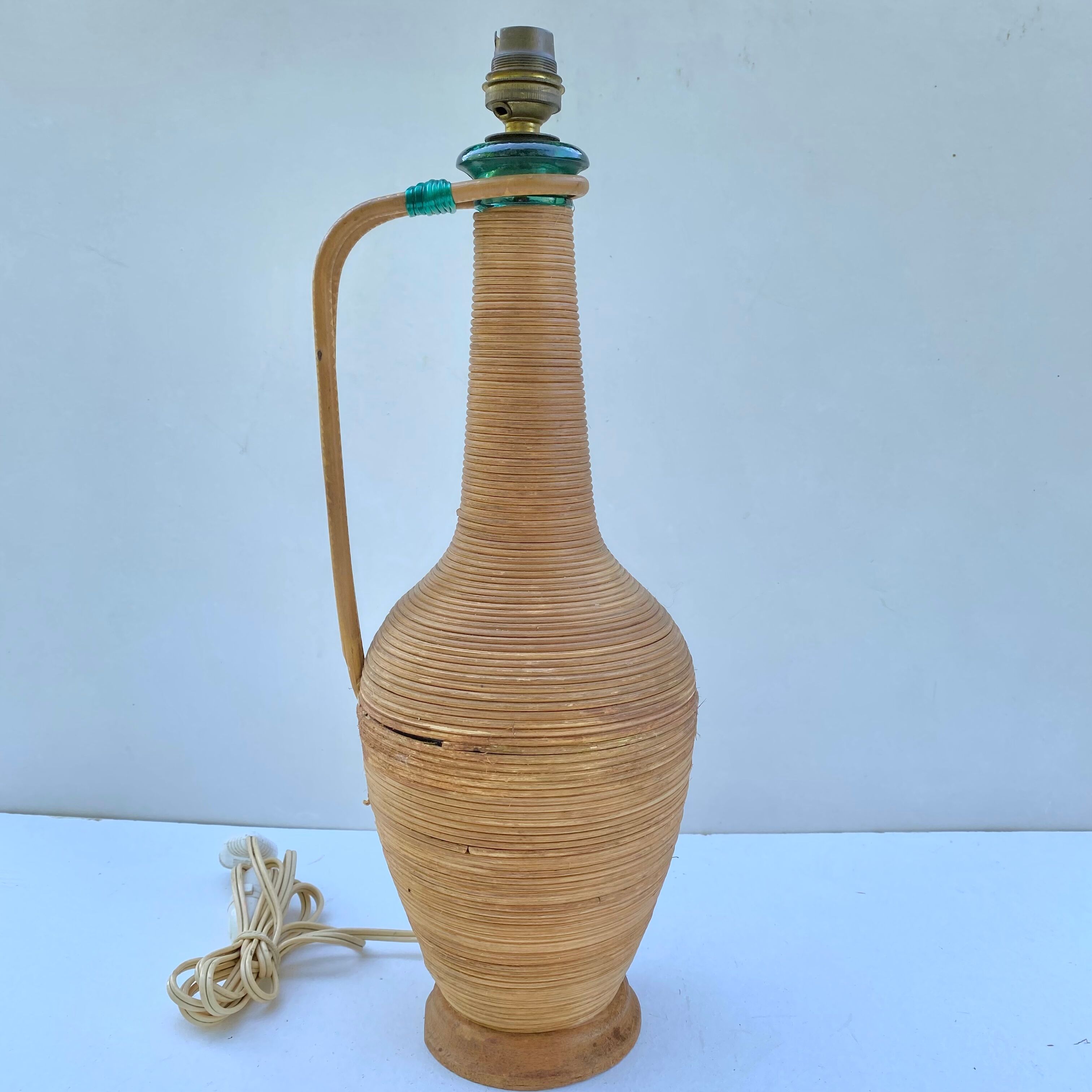 Vintage rattan lamp