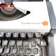 Typewriter, olympia traveller luxury  white