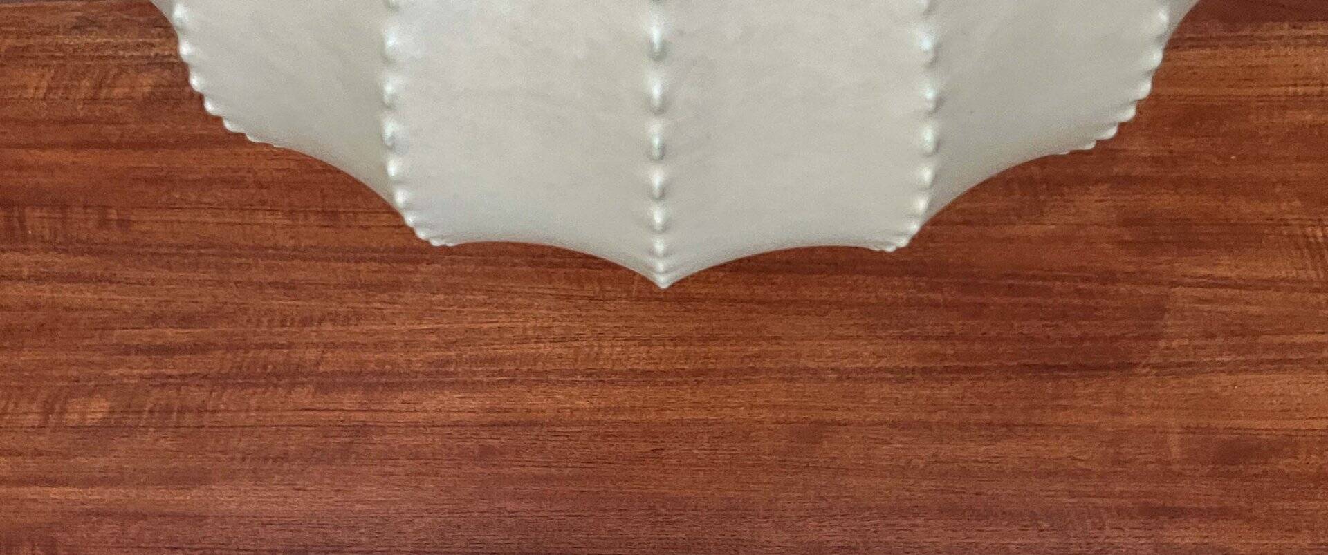 Modern mid-century Cocoon pendant lamp by Friedel Wauer for Goldkant Leuchten, Germany, 1960s.