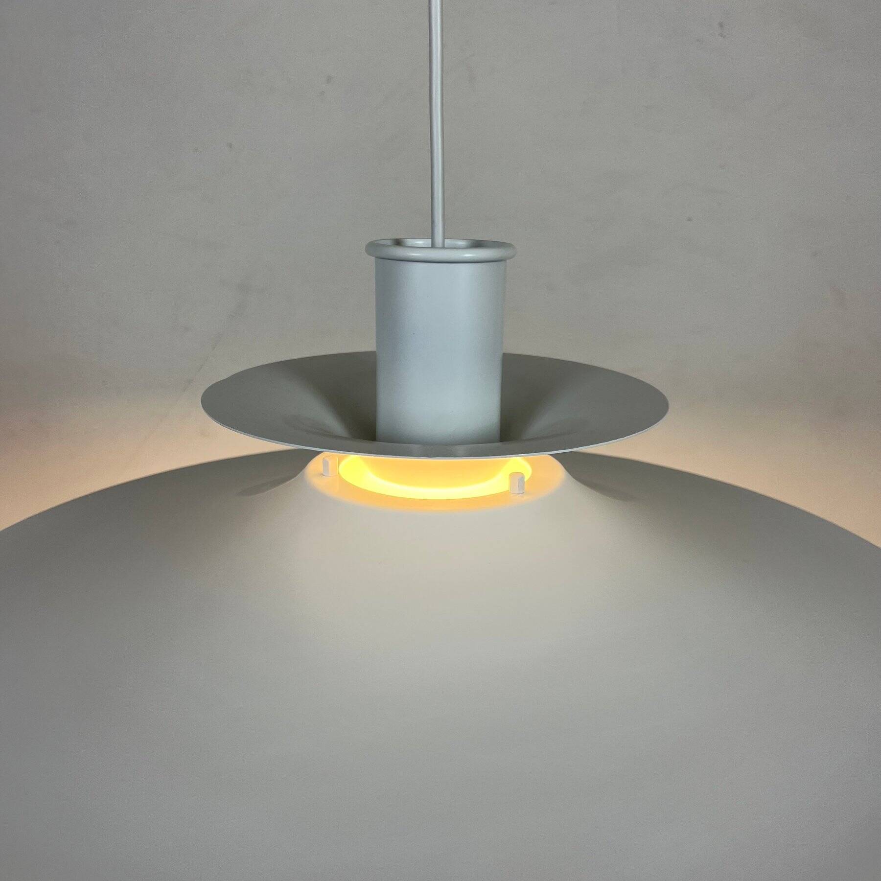 Large Vintage Pendant Light • Lyfa • Denmark • 1970