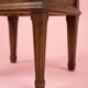 Vintage bedside table in solid oak, Art Deco and classic style.