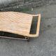 Rattan and bamboo chaise longue