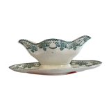 Vintage saucière in iron earth, au chatelet de longwy