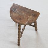 Wooden tripod stool