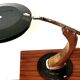 President lamp by Fase – black lacquered edition and Mongoy wood - 1968