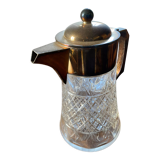 Carafe en verre et argent
