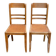 2 chaises de bistrot scandinaves en bois 1950