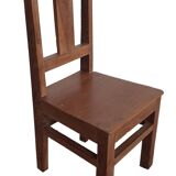 Old children's chair in solid teak