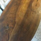 Oval walnut table