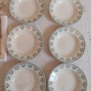 Deep plates made of ironstone from Digoin Sarreguemines.