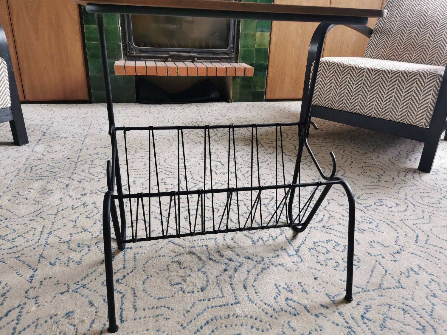Vintage magazine rack from the 60s