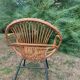 Armchair rattan basket child, vintage