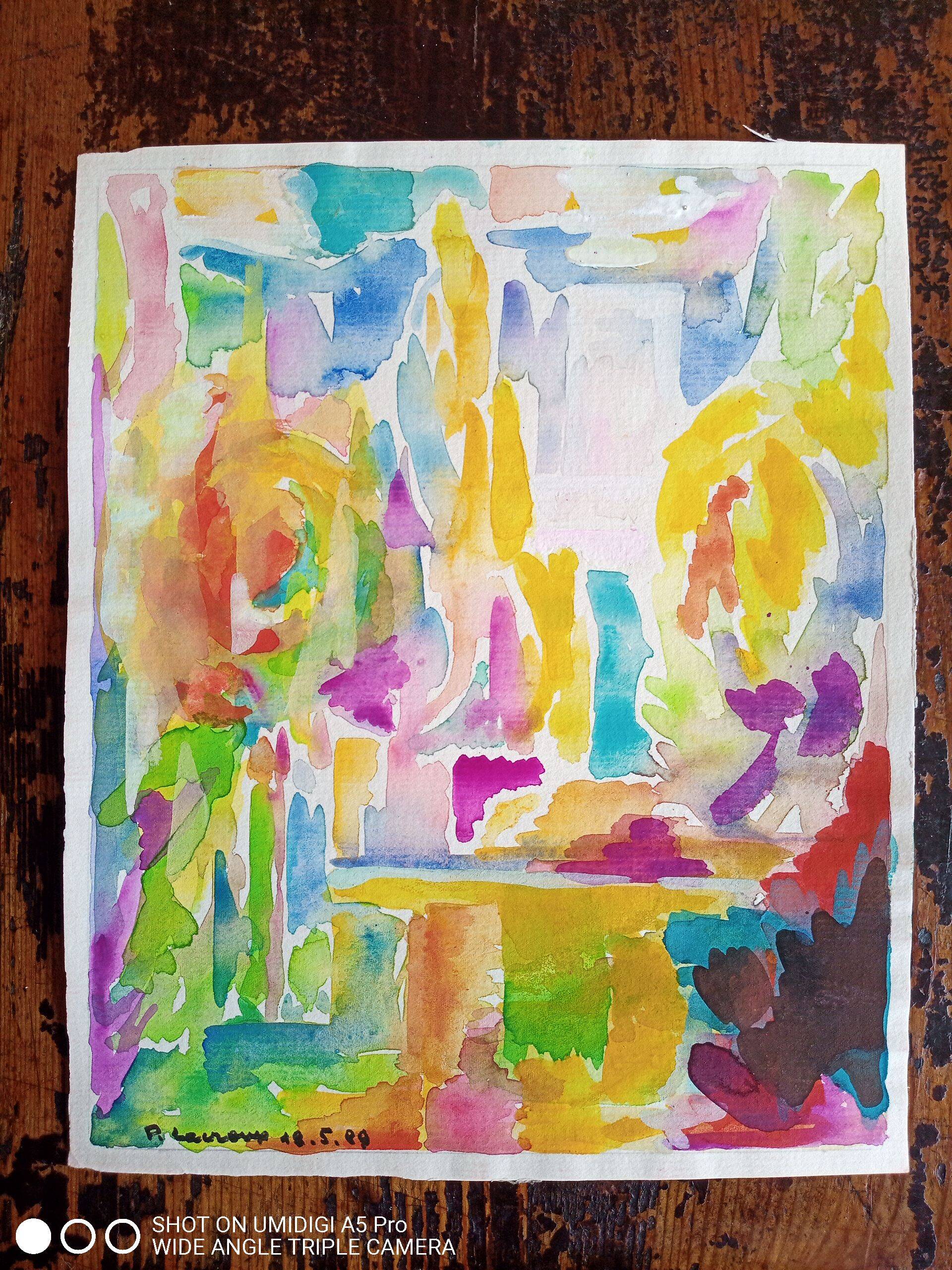 Pierre Lacroux (1909-1993) Gouache on paper 24 x 32 cm - from 1989 - (291)