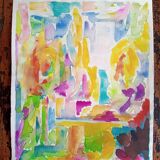 Pierre Lacroux (1909-1993) Gouache on paper 24 x 32 cm - from 1989 - (291)