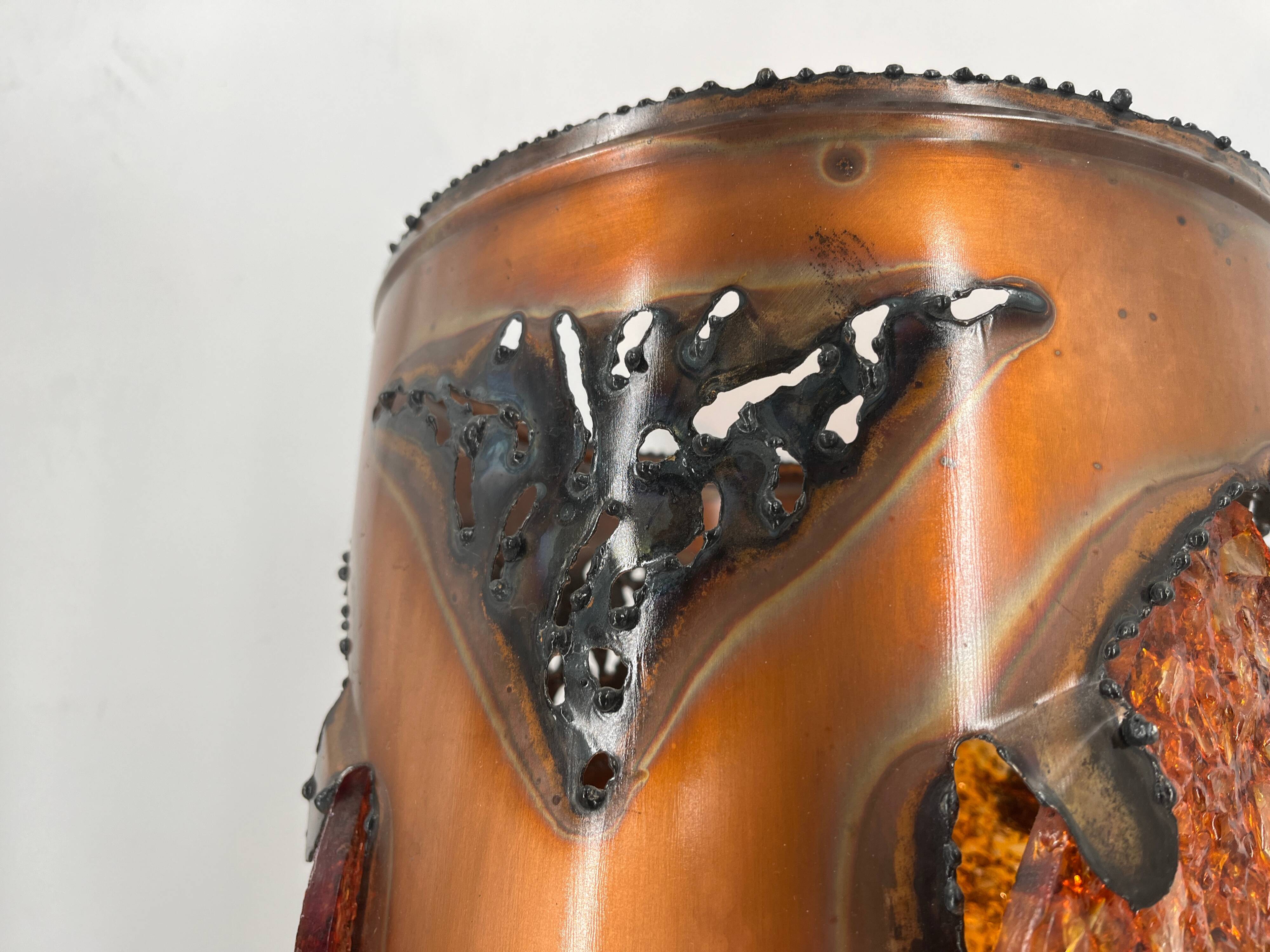 XL table lamp by Potterie D'Accolay, 1970s
