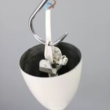 1950s Czechoslovak brass pendant with opaline glass diffuser