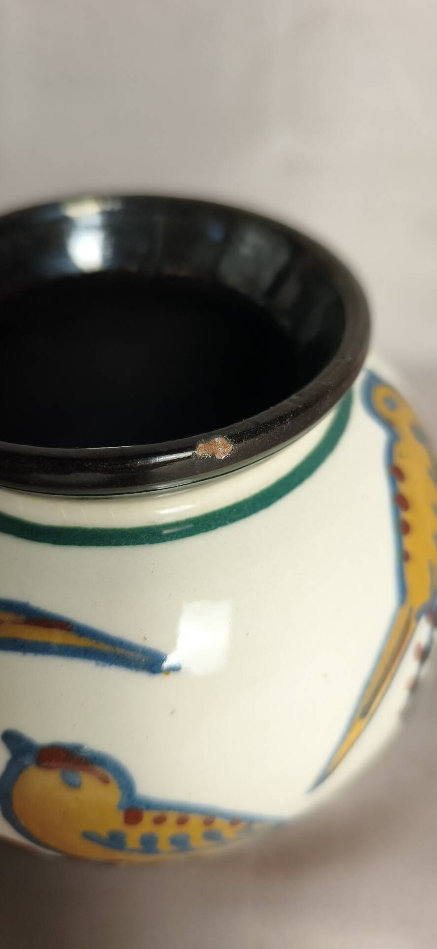 Round vase signed JACQUET