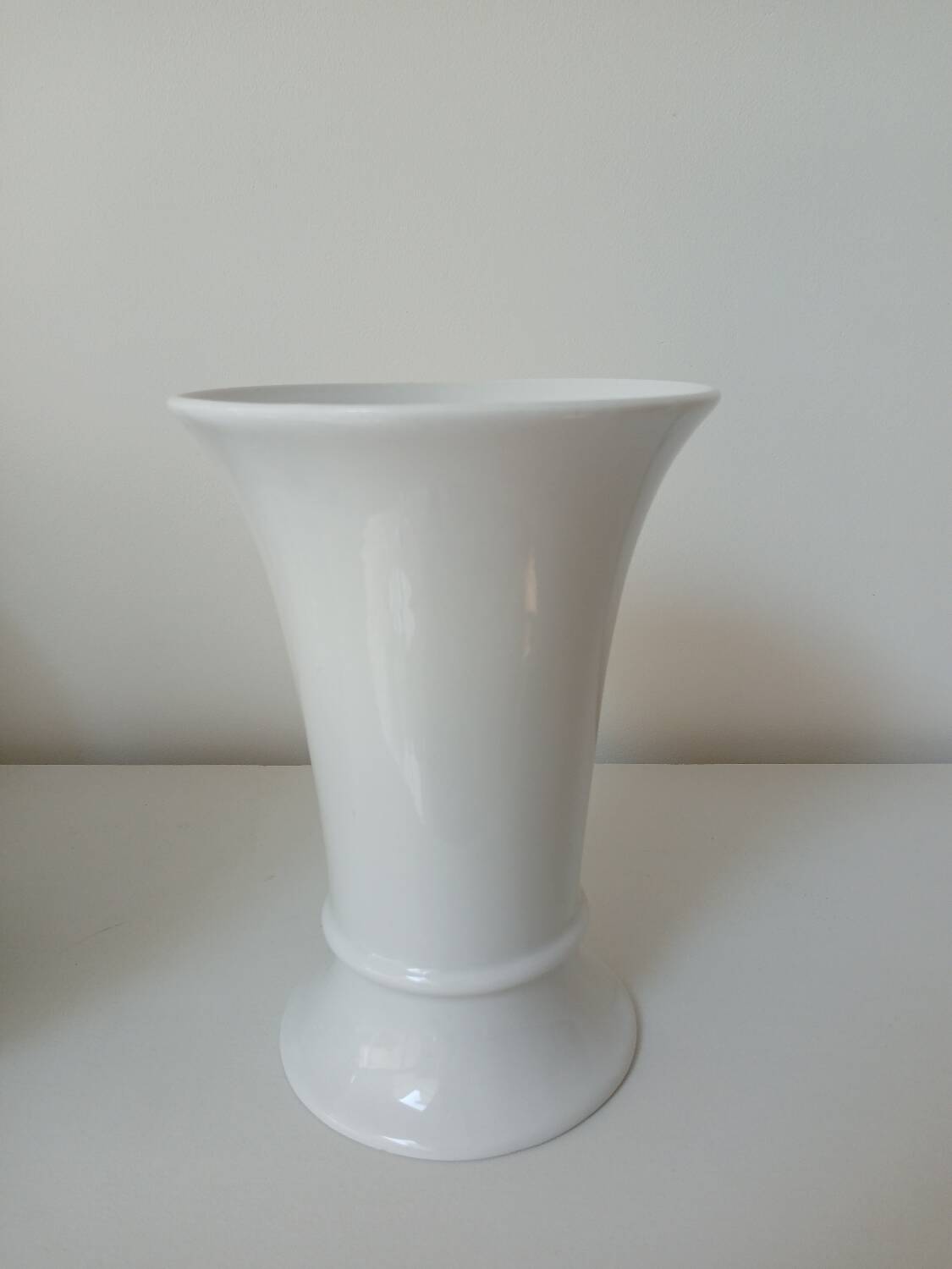 White porcelain vase